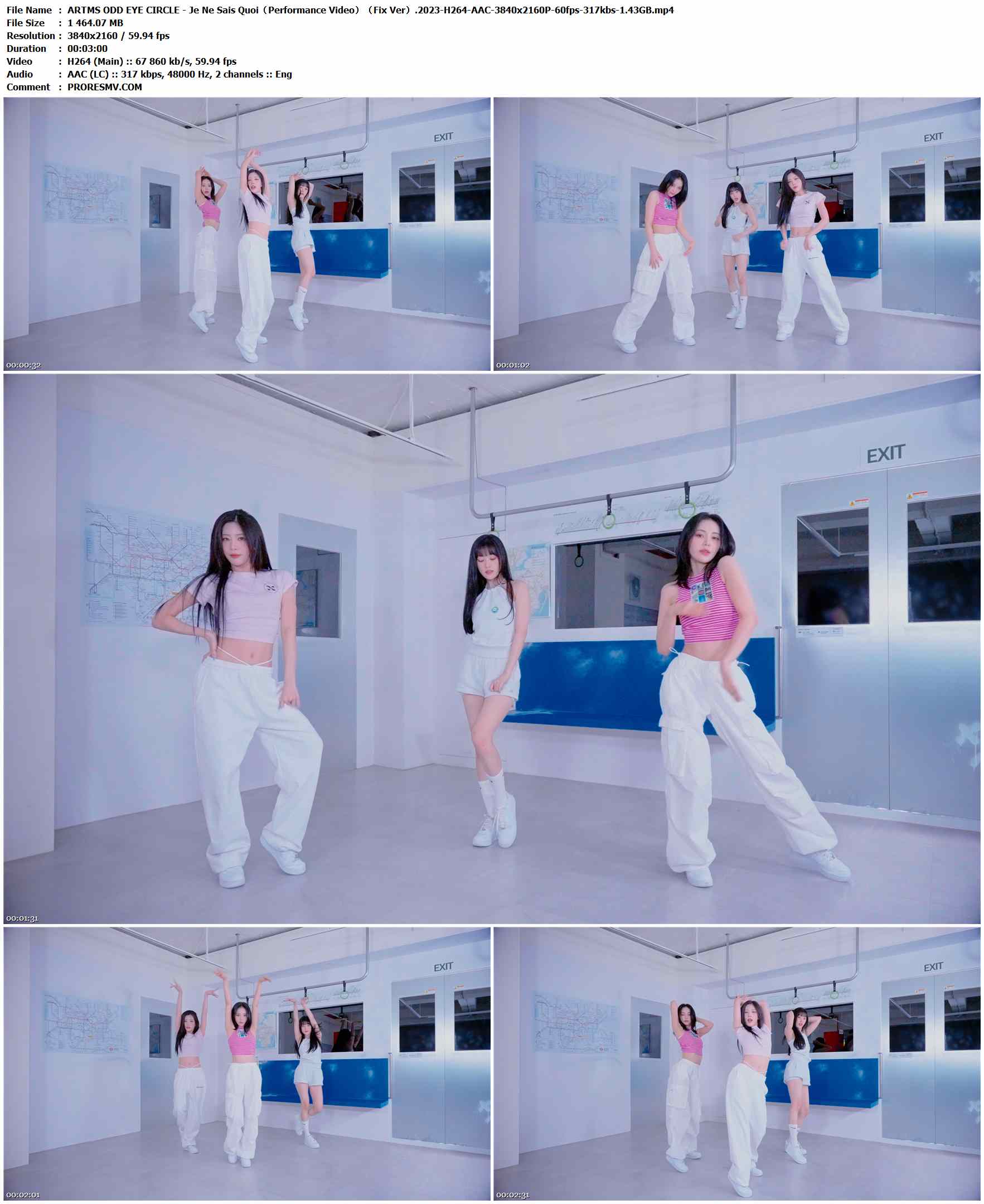 ARTMS ODD EYE CIRCLE - Je Ne Sais Quoi（Performance Video）（Fix Ver）.2023-H264-AAC-3840x2160P-60fps-317kbs-1.43GB官方MV_高清MV